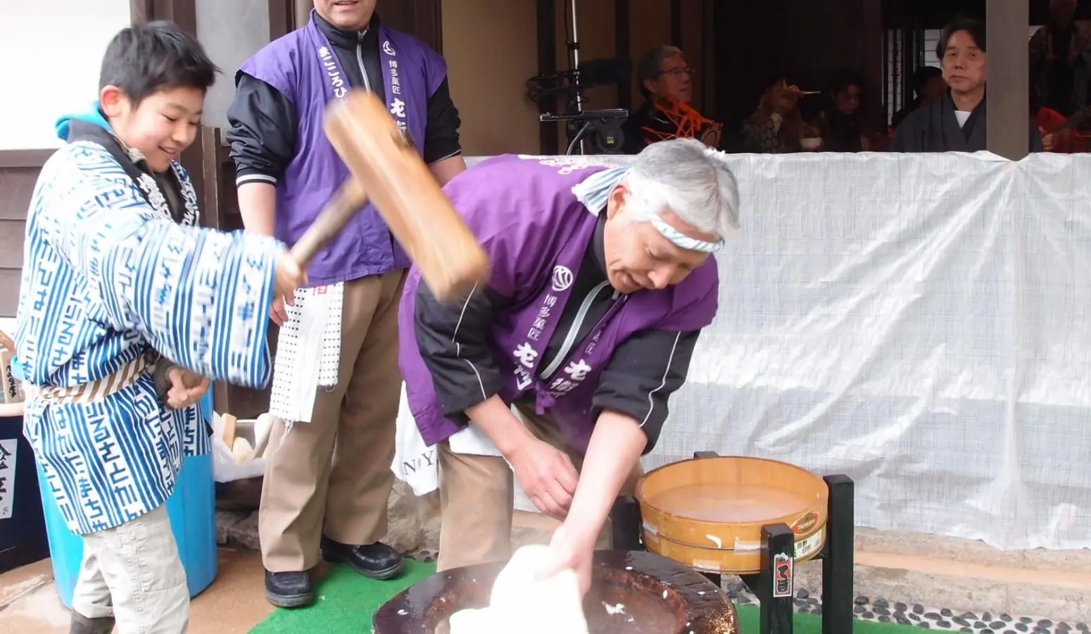 ホテルオークラ福岡 イベント 博多町家ふるさと館 博多のもちつき