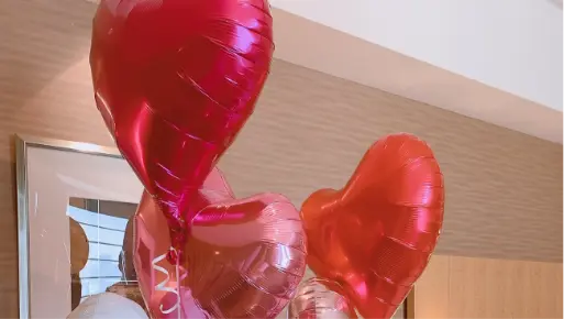 ピンクハート画像