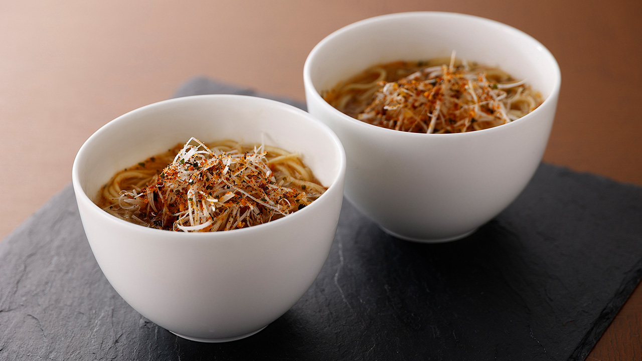 福岡のクラフトビールは、ホテルオークラ福岡のビアレストランオークラブルワリー　麺料理画像