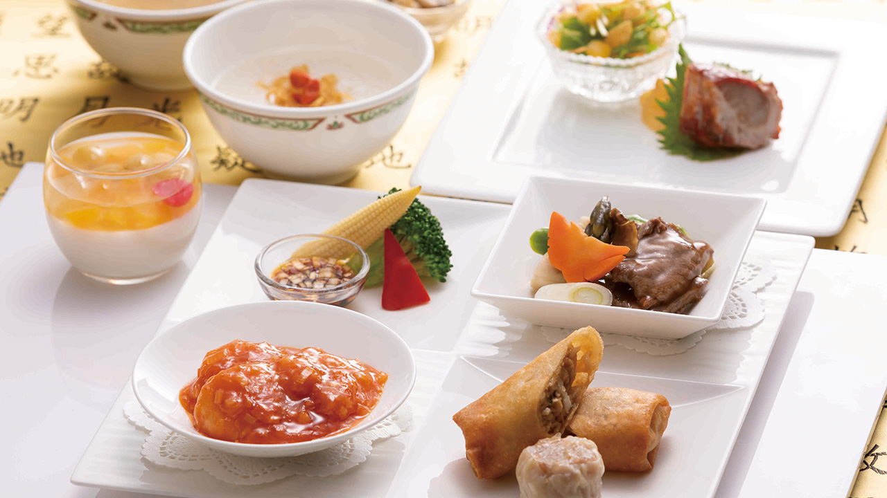 福岡の中華レストランは、ホテルオークラ福岡の中国料理桃花林 プレートランチセット画像