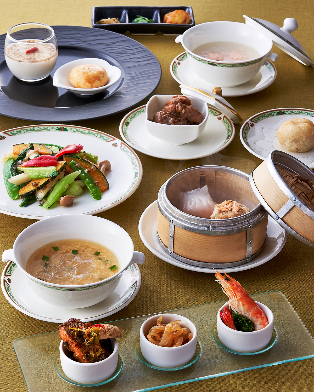 福岡の中華レストランは、ホテルオークラ福岡の中国料理桃花林 飲茶ランチコース画像