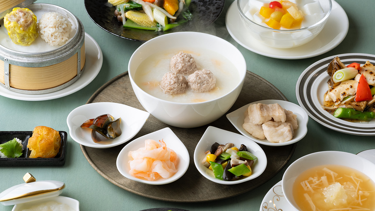 福岡の中華レストランは、ホテルオークラ福岡の中国料理桃花林 好吃(ハオチー)粥ランチコース画像