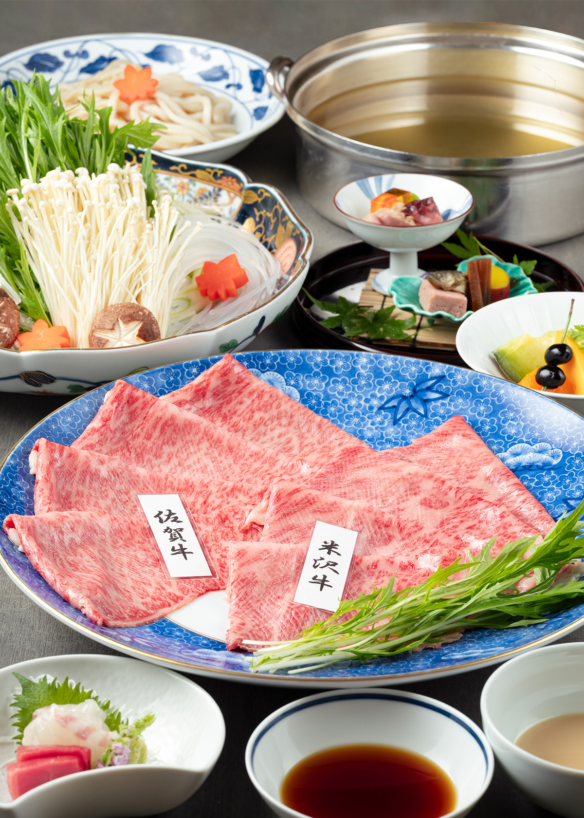 福岡の日本料理は、ホテルオークラ福岡の和食堂山里　しゃぶしゃぶ会席画像